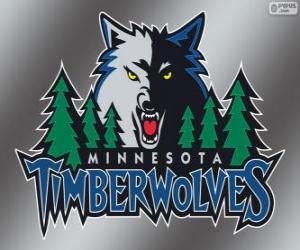 yapboz Minnesota Timberwolves logo, NBA takımı. Kuzeybatı Grubu, Batı Konferansı